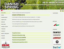 Tablet Screenshot of danishspring.dk